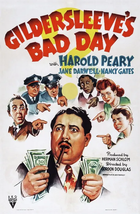 Framed Print : GILDERSLEEVE'S BAD DAY, US poster art, left: Charles Arnt; center: Harold Peary; third from right: Lillian Randolph; right: Freddie Mercer, 1943