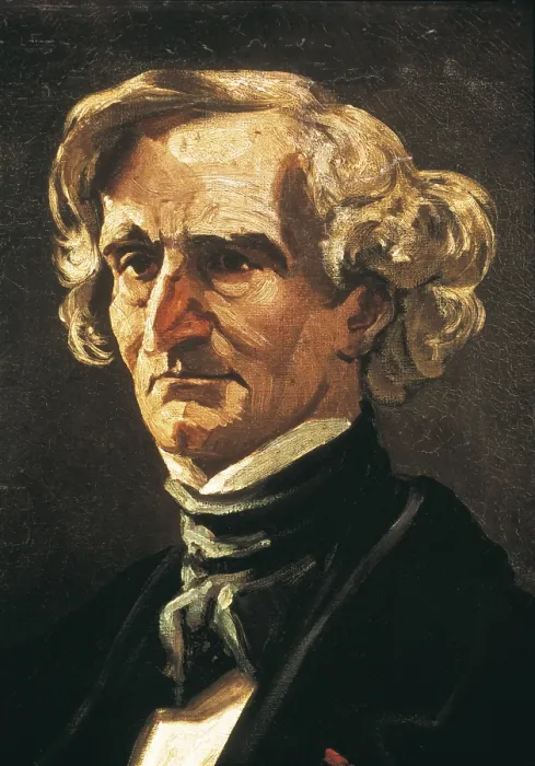 Framed Print : GILL, Andre (1840-1885). Portrait of Hector Berlioz. end 19th c. FRANCE. Versailles. Palace of Versailles