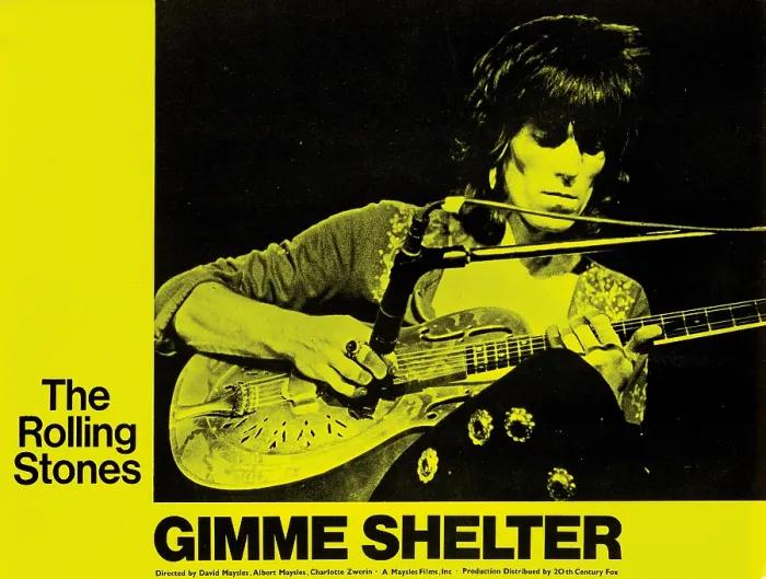 Framed Print : GIMME SHELTER, Keith Richards, 1970