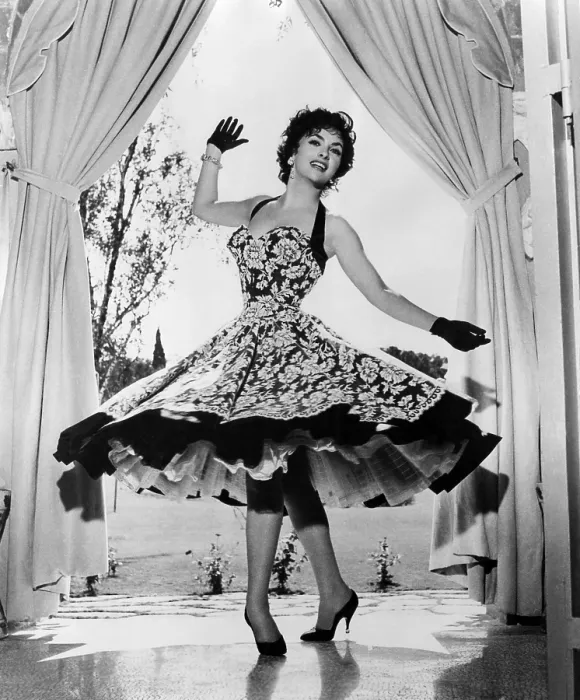 Framed Print : Gina Lollobrigida at her villa near Rome, Italy, 1956