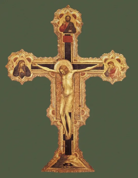 Framed Print : Giotto di Bondone (1267-1337). Crucifix. 1317. Renaissance art. Trecento. ITALY. Padua. Municipal Museum of Padua. Proc: ITALY. Padua. Scrovegni Chapel