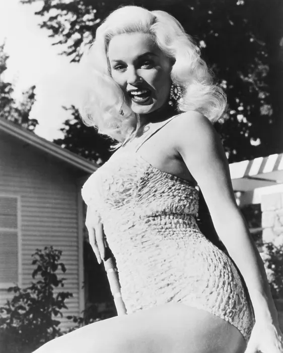Framed Print : THE GIRL IN BLACK STOCKINGS, Mamie Van Doren, 1957
