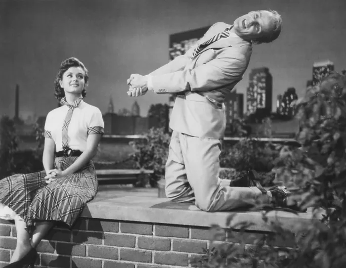 Framed Print : GIVE A GIRL A BREAK, from left: Debbie Reynolds, Bob Fosse, 1953 Framed Print : GIVE A GIRL A BREAK, from left: Debbie Reynolds, Bob Fosse, 1953