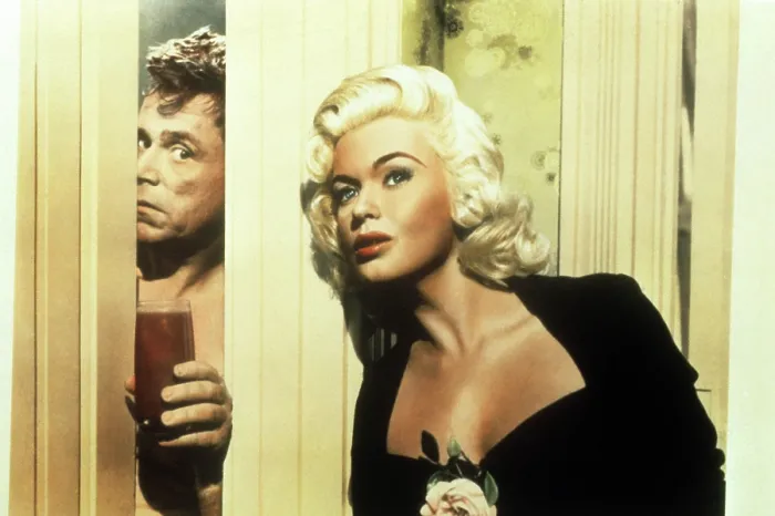 Framed Print : THE GIRL CAN'T HELP IT, from left: Tom Ewell, Jayne Mansfield, 1956, TM & Copyright 20th Century Fox Film Corp. / courtesy Everett Collection