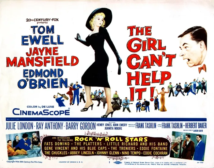 Framed Print : THE GIRL CAN'T HELP IT, US poster art, Jayne Mansfield, Tom Ewell, Little Richard, Abbey Lincoln, 1956