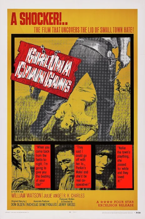 Framed Print : GIRL ON A CHAIN GANG, US poster art, Arlene Farber, (right), 1965