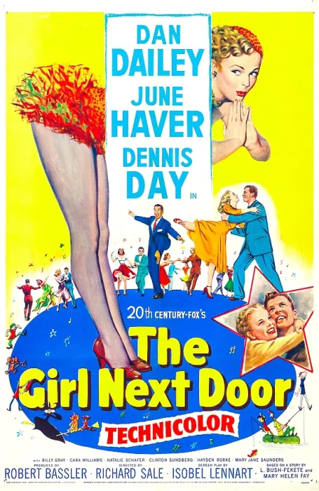 Framed Print : THE GIRL NEXT DOOR, US poster, June Haver (top), in star from left: June Haver, Dan Dailey, 1953, TM & Copyright 20th Century Fox Film Corp. / courtesy Everett Collection