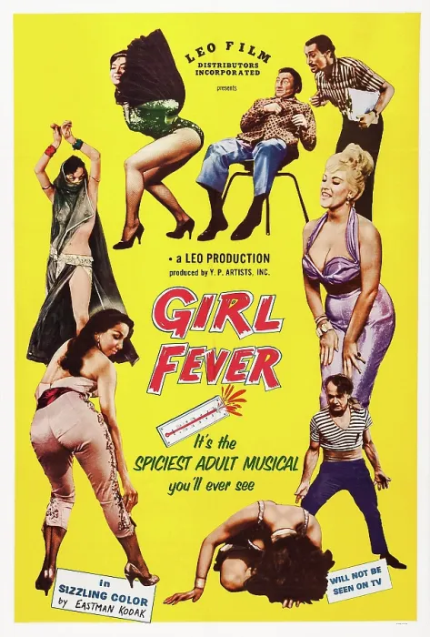 Framed Print : GIRL FEVER, poster art, 1960