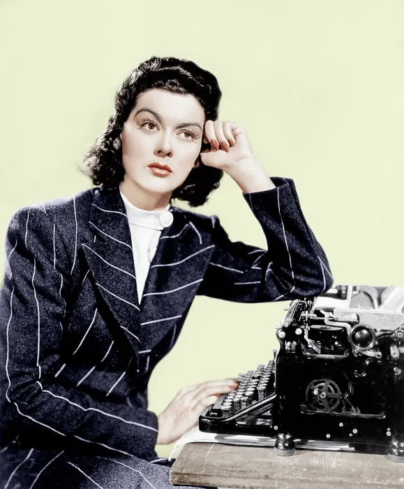 Framed Print : HIS GIRL FRIDAY, Rosalind Russell, 1940