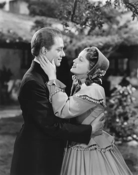 Framed Print : THE GIRL OF THE GOLDEN WEST, from left: Nelson Eddy, Jeanette Macdonald, 1938