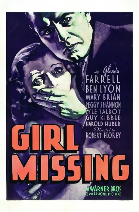 Framed Print : GIRL MISSING, US poster, from left: Peggy Shannon, Ben Lyon, 1933