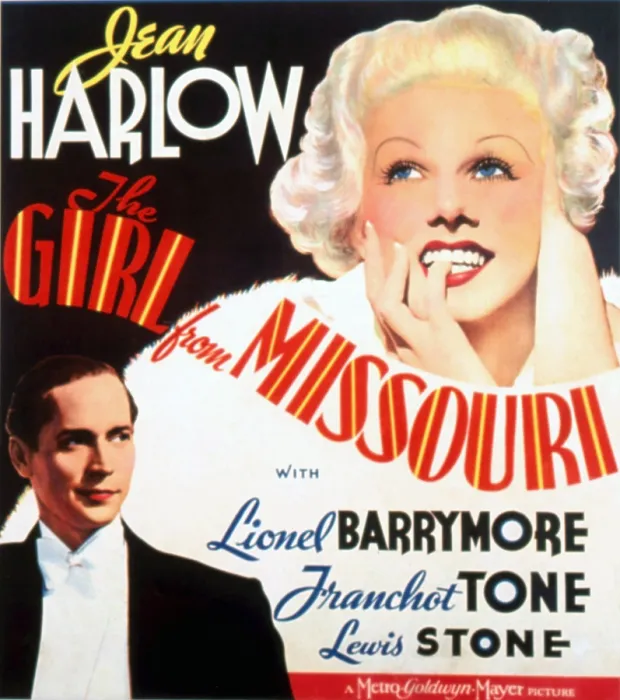 Framed Print : THE GIRL FROM MISSOURI, Franchot Tone, Jean Harlow, 1934