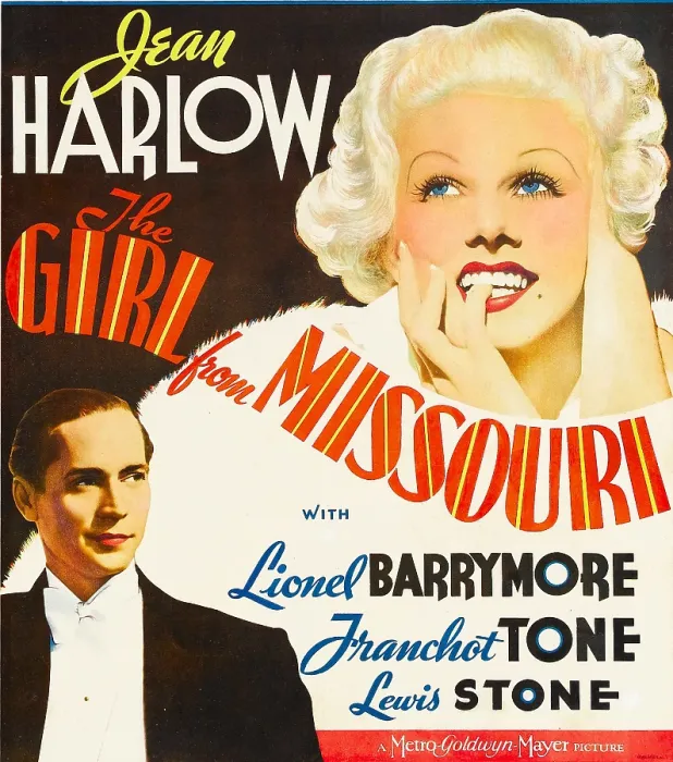 Framed Print : GIRL FROM MISSOURI, from left: Franchot Tone, Jean Harlow on window card, 1934 Framed Print : GIRL FROM MISSOURI, from left: Franchot Tone, Jean Harlow on window card, 1934