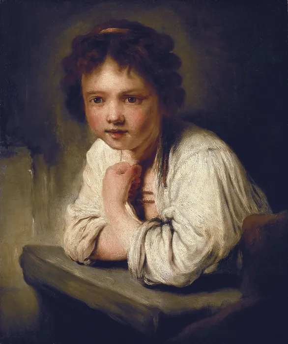 Framed Print : Girl at a window. Rococo. Oil on canvas. RUSSIA. Saint Petersburg. State Hermitage Museum. - C. Alexei / Iberfoto / Everett Collection (181088)**US SALES ONLY**