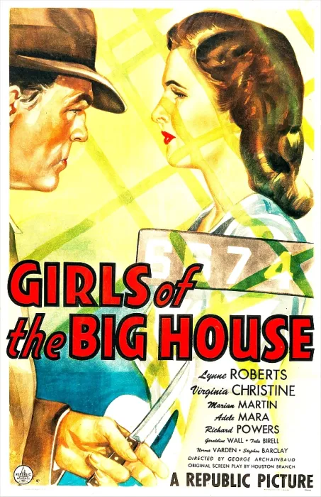 Framed Print : GIRLS OF THE BIG HOUSE, US poster, Lynne Roberts (right), 1945