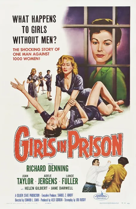 Framed Print : GIRLS IN PRISON, US poster, Joan Taylor, 1956 Framed Print : GIRLS IN PRISON, US poster, Joan Taylor, 1956