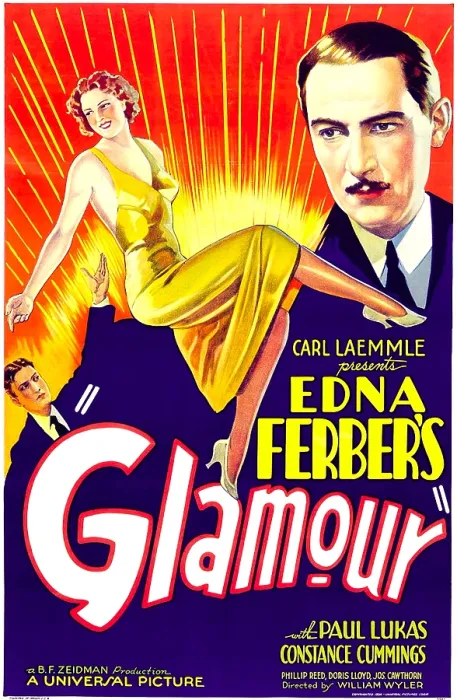 Framed Print : GLAMOUR, center: Constance Cummings, right: Paul Lukas, 1934