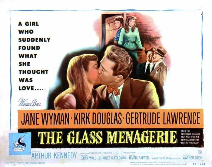 Framed Print : THE GLASS MENAGERIE, Jane Wyman, Kirk Douglas, 1950 Framed Print : THE GLASS MENAGERIE, Jane Wyman, Kirk Douglas, 1950
