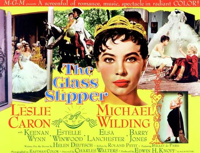 Framed Print : THE GLASS SLIPPER, Leslie Caron (with crown), 1955 Framed Print : THE GLASS SLIPPER, Leslie Caron (with crown), 1955