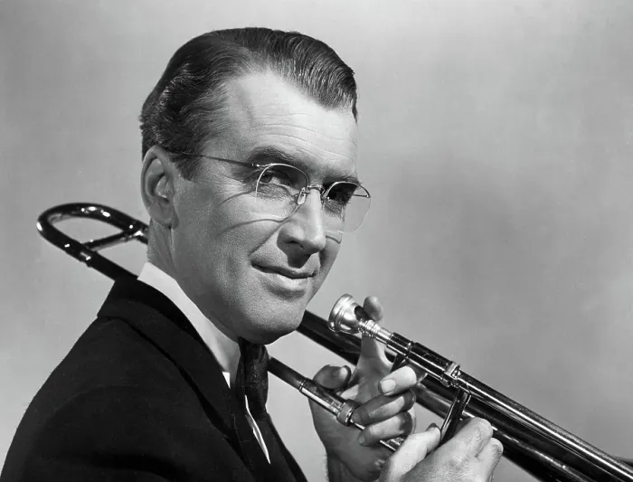 Framed Print : THE GLENN MILLER STORY, James Stewart, 1954 Framed Print : THE GLENN MILLER STORY, James Stewart, 1954
