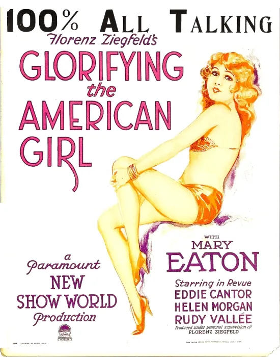 Framed Print : GLORIFYING THE AMERICAN GIRL, Mary Eaton on window card, 1929 Framed Print : GLORIFYING THE AMERICAN GIRL, Mary Eaton on window card, 1929