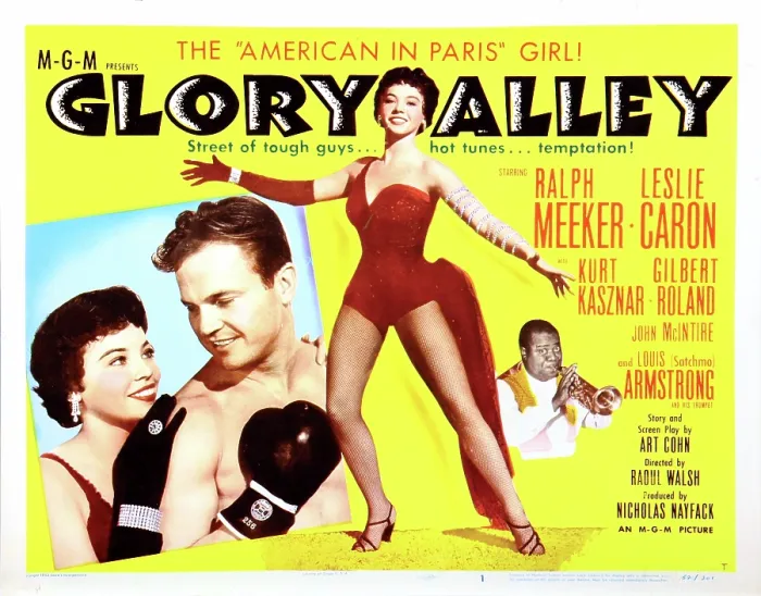 Framed Print : GLORY ALLEY, Leslie Caron, Ralph Meeker, Louis Armstrong, 1952