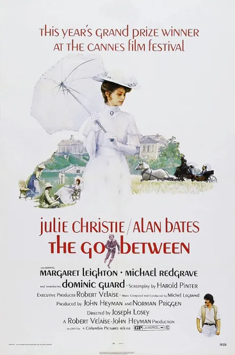 Framed Print : THE GO-BETWEEN, US poster art, Julie Christie, (center), Alan Bates, (bottom right), 1970 Framed Print : THE GO-BETWEEN, US poster art, Julie Christie, (center), Alan Bates, (bottom right), 1970