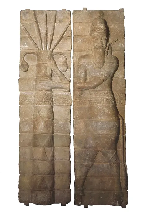 Framed Print : God. 1165-1151 BC. Antropomorphic figure with animal legs. Persian art. Terra-cotta. FRANCE. Paris. Louvre Museum. Proc: IRAN. Susa. AISA / Everett Collection**US SALES ONLY**