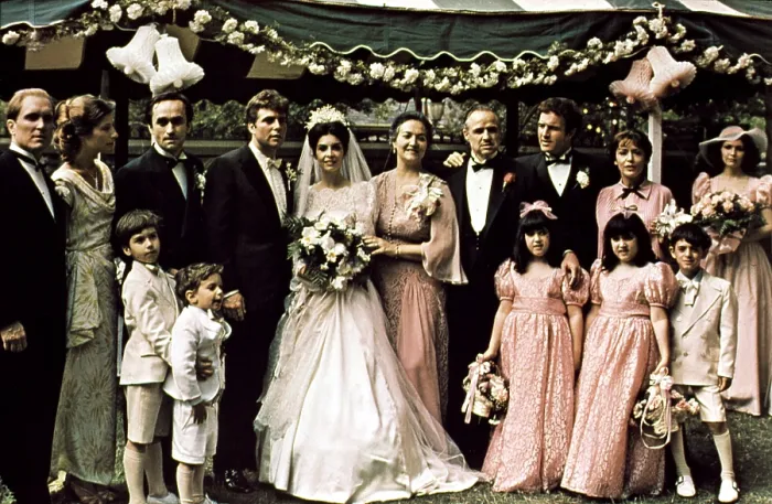 Framed Print : THE GODFATHER, Robert Duvall, Tere Livrano, John Cazale, Gianni Russo, Talia Shire, Morgana King, Marlon Brando, James Caan, Julie Gregg, Jeannie Linero, 1972