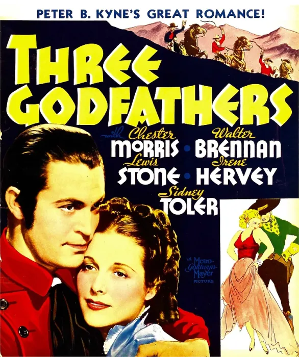 Framed Print : THREE GODFATHERS, from left: Chester Morris, Irene Hervey on window card, 1936 Framed Print : THREE GODFATHERS, from left: Chester Morris, Irene Hervey on window card, 1936