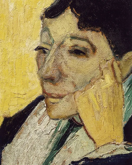 Framed Print : GOGH, Vincent van (1853-1890). L'Arlesienne (Madame Ginoux). 1888. Central detail Framed Print : GOGH, Vincent van (1853-1890). L'Arlesienne (Madame Ginoux). 1888. Central detail