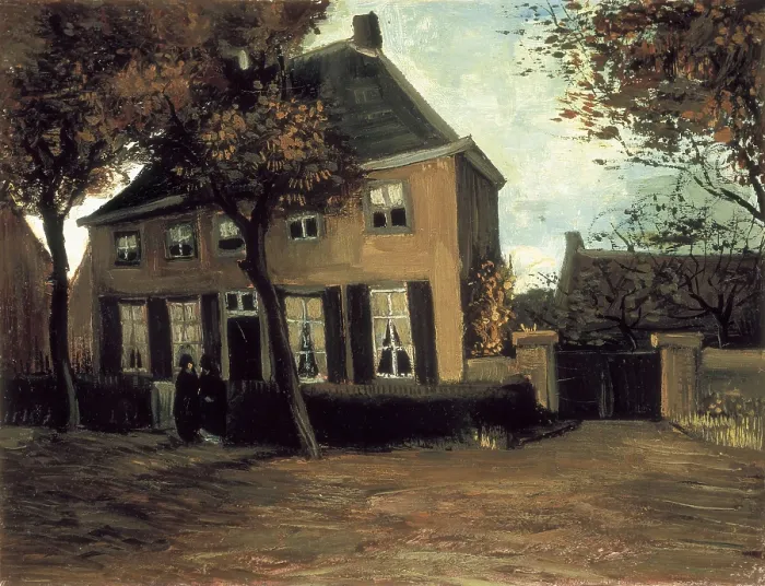 Framed Print : GOGH, Vincent van (1853-1890). The Parish House in Nuenen. 1885. Post-Impressionism. Oil on canvas. NETHERLANDS. Amsterdam. Van Gogh Museum Framed Print : GOGH, Vincent van (1853-1890). The Parish House in Nuenen. 1885. Post-Impressionism. Oil on canvas. NETHERLANDS. Amsterdam. Van Gogh Museum