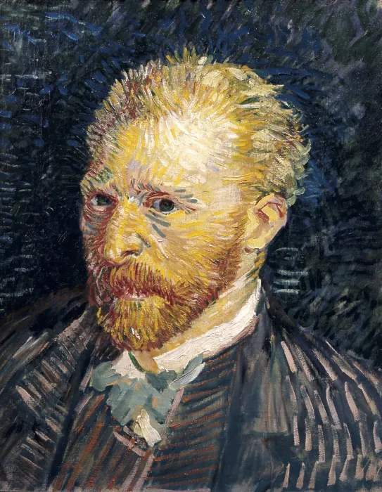 Framed Print : GOGH, Vincent van (1853-1890). Self Portrait. 1887. Work executed in autumn. Post-Impressionism. Oil on canvas. FRANCE. Paris. Musee d'Orsay (Orsay Museum)