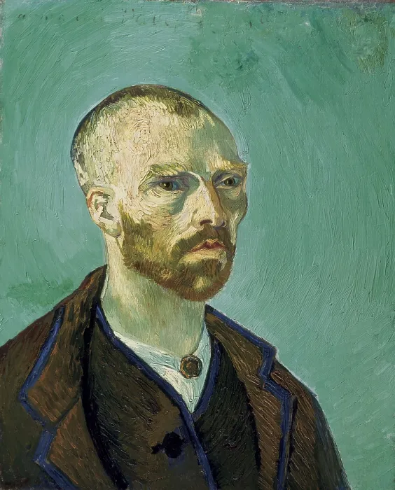 Framed Print : GOGH, Vincent van (1853-1890). Self-portrait dedicated to Paul Gauguin. 1888. Post-Impressionism. Oil on canvas. UNITED STATES OF AMERICA. Cambridge. The Fogg Art