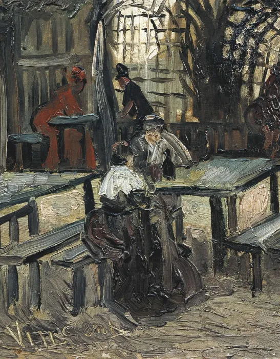 Framed Print : GOGH, Vincent van (1853-1890). Terrace of the Caf 'La Guinguuette'. 1886