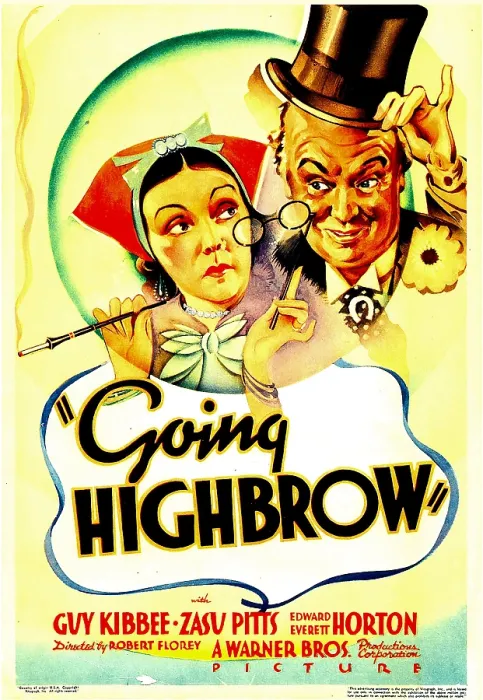 Framed Print : GOING HIGHBROW, from left: Zasu Pitts, Guy Kibbee on midget window card, 1935 Framed Print : GOING HIGHBROW, from left: Zasu Pitts, Guy Kibbee on midget window card, 1935