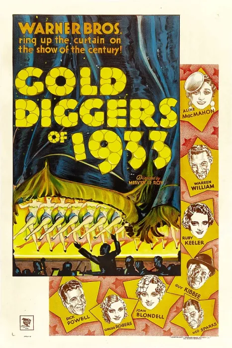 Framed Print : GOLD DIGGERS OF 1933, from bottom left: Dick Powell, Ginger Rogers, Joan Blondell, Ned Sparks, Guy Kibbee, Ruby Keeler, Warren William, Aline MacMahon, 1933 Framed Print : GOLD DIGGERS OF 1933, from bottom left: Dick Powell, Ginger Rogers, Joan Blondell, Ned Sparks, Guy Kibbee, Ruby Keeler, Warren William, Aline MacMahon, 1933