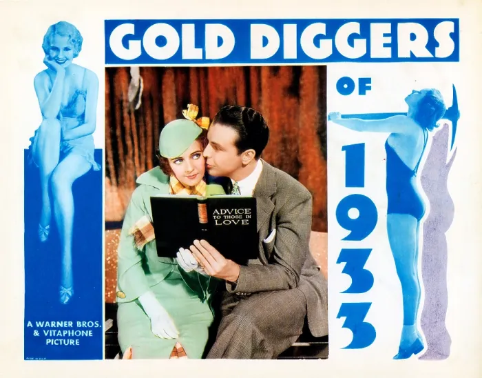 Framed Print : GOLD DIGGERS OF 1933, from left, Ruby Keeler, Dick Powell, 1933