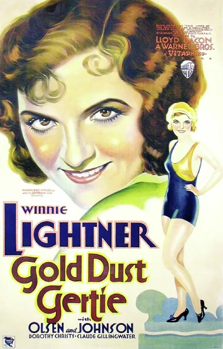 Framed Print : GOLD DUST GERTIE, Winnie Lightner (twice) on US poster art, 1931
