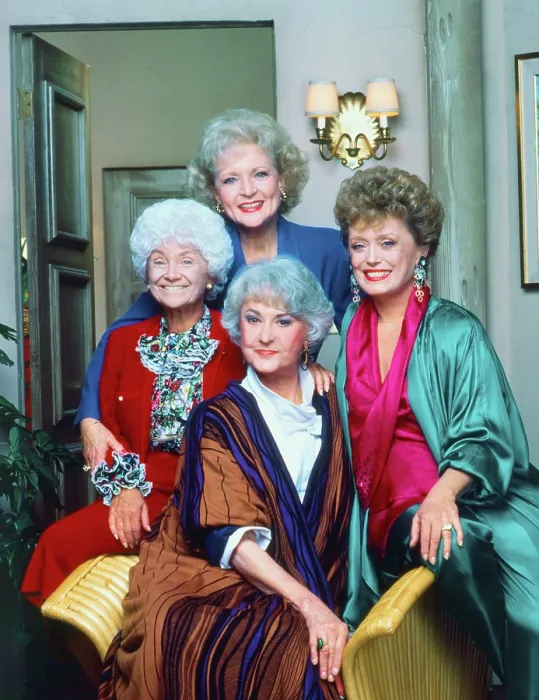 Framed Print : THE GOLDEN GIRLS, clockwise from left: Estelle Getty, Betty White, Rue McClanahan, Bea Arthur, (Season 4, 1988), 1985-1992