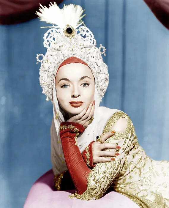 Framed Print : THE GOLDEN HORDE, Ann Blyth, 1951