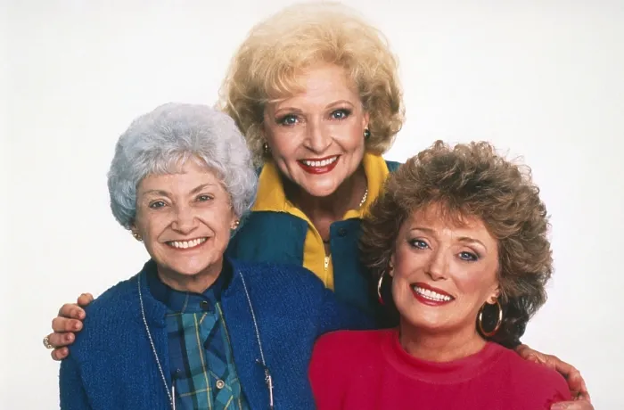 Framed Print : THE GOLDEN PALACE, from left, Estelle Getty, Betty White, Rue McClanahan, 1992-93 Framed Print : THE GOLDEN PALACE, from left, Estelle Getty, Betty White, Rue McClanahan, 1992-93