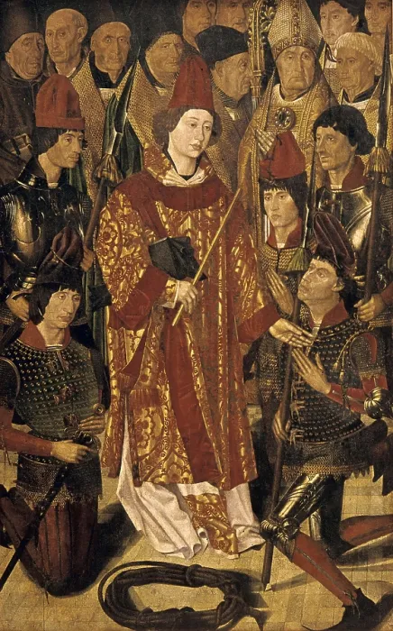Framed Print : GONALVES, Nuno (1411-1471). Altarpiece of Saint Vincent. 1460s. Detail of the Bishop's Pannel. Gothic art. Tempera on wood. PORTUGAL. Lisbon. National Museum of Ancient Art Framed Print : GONALVES, Nuno (1411-1471). Altarpiece of Saint Vincent. 1460s. Detail of the Bishop's Pannel. Gothic art. Tempera on wood. PORTUGAL. Lisbon. National Museum of Ancient Art