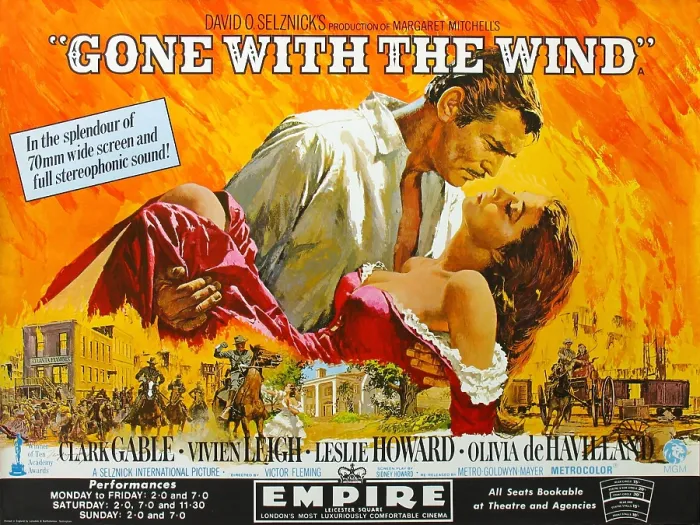Framed Print : GONE WITH THE WIND, from left: Clark Gable, Vivien Leigh, 1939
