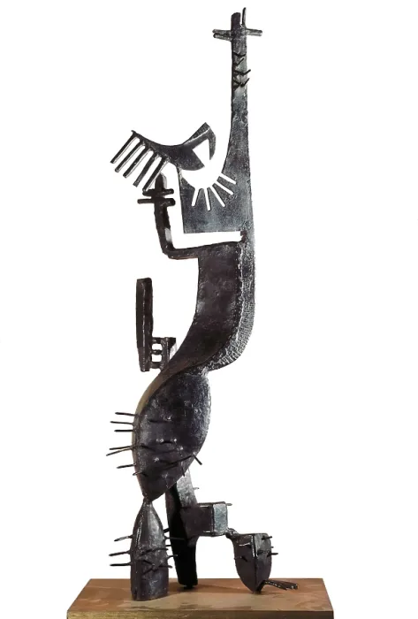 Framed Print : GONZALEZ, Julio (1876-1942). Cactus Man No. 1933-1940. Sculpture on bronze. FRANCE. Paris