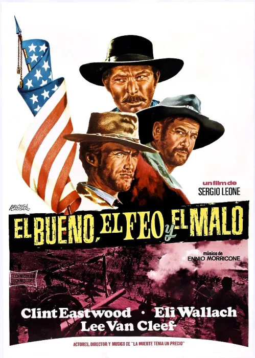 Framed Print : THE GOOD, THE BAD, AND THE UGLY, (aka IL BONO, IL BRUTTO E IL CATTIVO, aka EL BUENO, EL FEOY EL MALO), clockwise from top: Lee Van Cleef, Eli Wallach Framed Print : THE GOOD, THE BAD, AND THE UGLY, (aka IL BONO, IL BRUTTO E IL CATTIVO, aka EL BUENO, EL FEOY EL MALO), clockwise from top: Lee Van Cleef, Eli Wallach