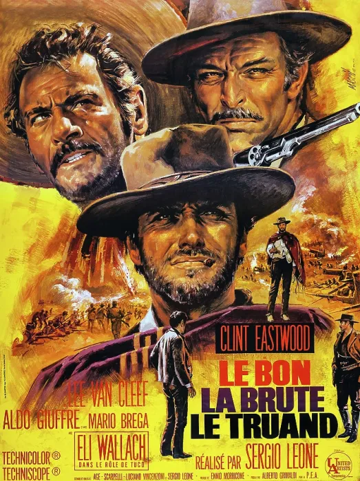 Framed Print : THE GOOD, THE BAD AND THE UGLY, (aka LE BON, LA BRUTE, LE TRUAND), French poster art, Eli Wallach, Clint Eastwood, Lee Van Cleef, 1966 Framed Print : THE GOOD, THE BAD AND THE UGLY, (aka LE BON, LA BRUTE, LE TRUAND), French poster art, Eli Wallach, Clint Eastwood, Lee Van Cleef, 1966