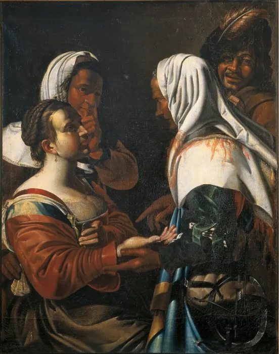 Framed Print : The Good Luck, by Unknown French artist, ca. 1610 - 1620, 17th Century, oil on canvas, 119 x 94 cm - Italy, Lombardy, Milan, Castello Sforzesco, Civic Collections of Ancient Art Framed Print : The Good Luck, by Unknown French artist, ca. 1610 - 1620, 17th Century, oil on canvas, 119 x 94 cm - Italy, Lombardy, Milan, Castello Sforzesco, Civic Collections of Ancient Art