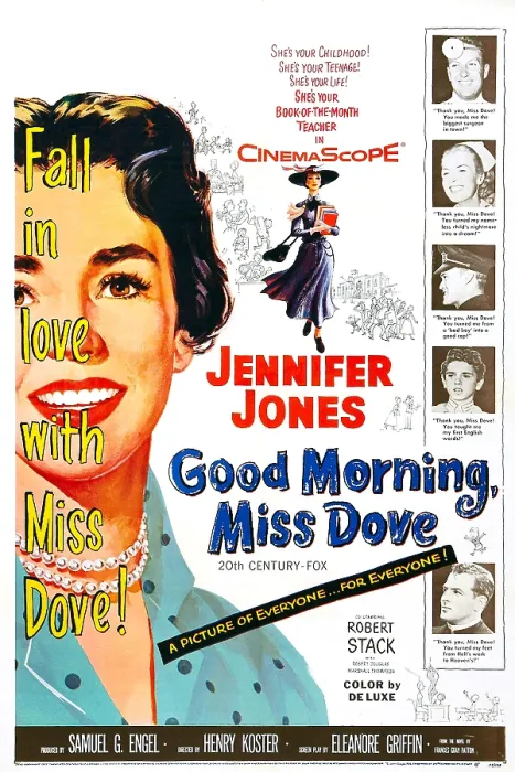 Framed Print : GOOD MORNING, MISS DOVE, Jennifer Jones, Robert Stack, Biff Elliot, Kip Hamilton, Peggy Knudson, Chuck Connors, 1955, TM and copyright 20th Century Fox Film Corp Framed Print : GOOD MORNING, MISS DOVE, Jennifer Jones, Robert Stack, Biff Elliot, Kip Hamilton, Peggy Knudson, Chuck Connors, 1955, TM and copyright 20th Century Fox Film Corp