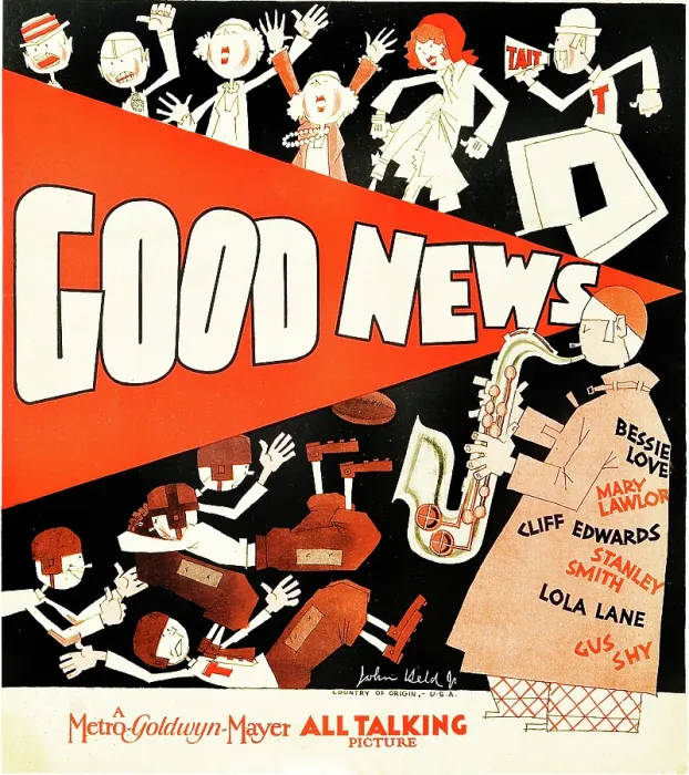 Framed Print : GOOD NEWS, US poster art by John Held Jr. 1930 Framed Print : GOOD NEWS, US poster art by John Held Jr. 1930